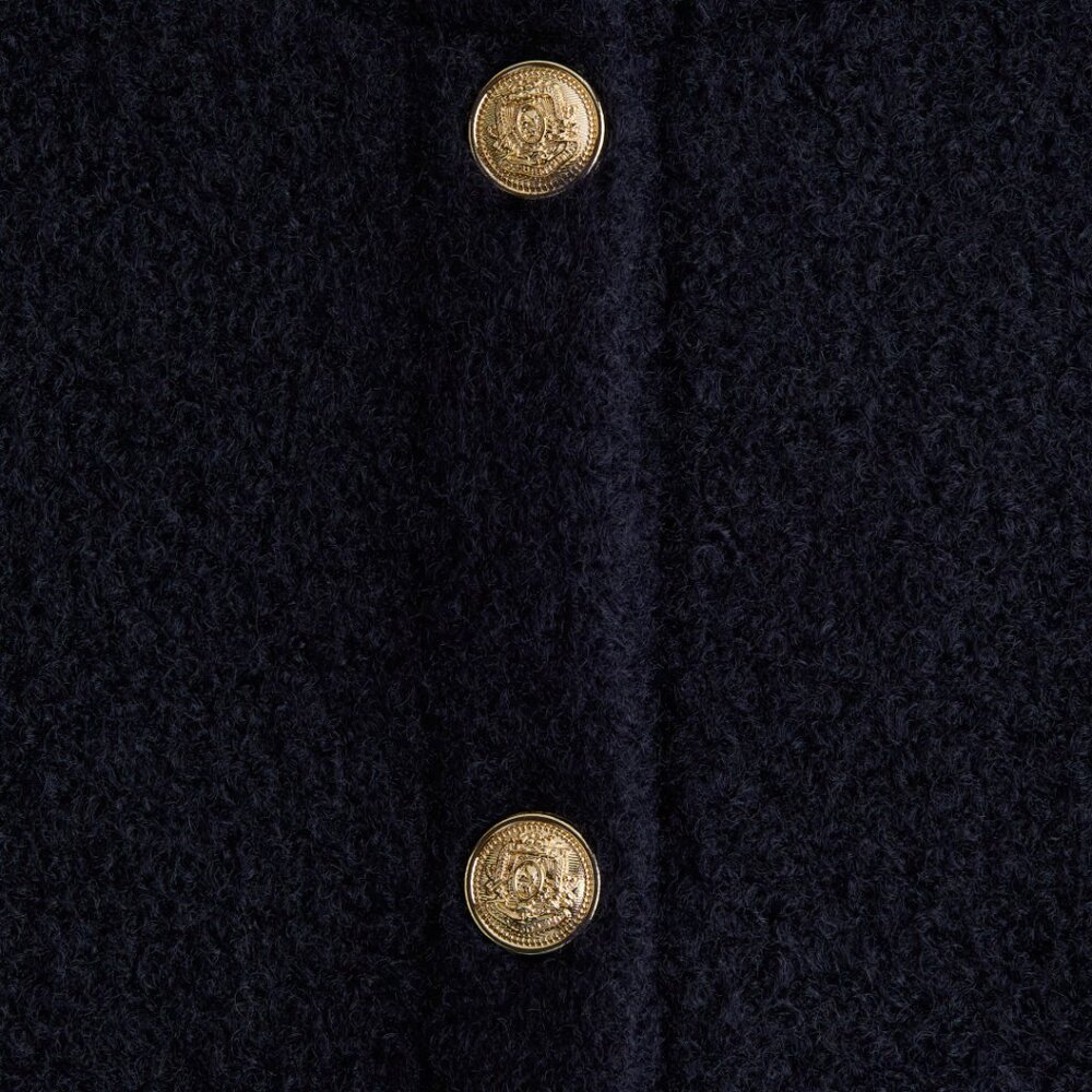 H&M Navy Blue Cardigan with Gold Buttons - Picture 4 of 8